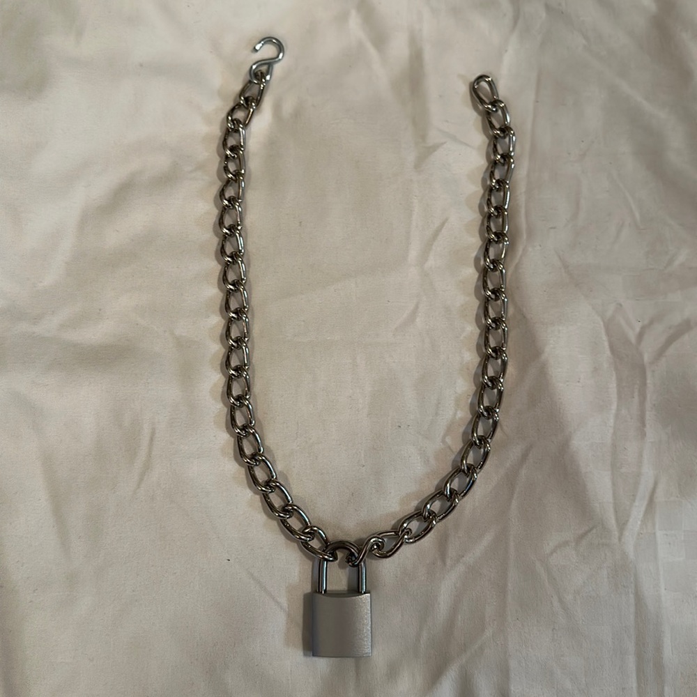 Key Lock Metal Chain Necklace
